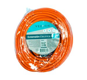 Extensión eléctrica 1 posición 20 m 10A 250V naranjo