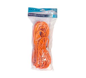 Extensión eléctrica 1 posición 15 m 10A 250V naranjo