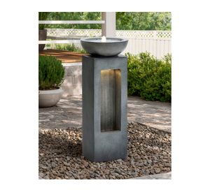 Fuente agua Zen con vela 101x40x40 cm