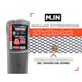 Malla Intermedia 27x12x4x2 acero 1x3 m