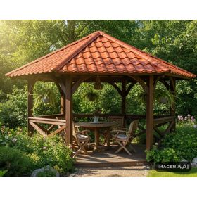 Teja metálica acero prepintado Maule 111x215 cm 0.40 mm terracota