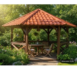 Teja metálica acero prepintado Maule 111x215 cm 0.40 mm terracota