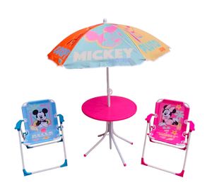 Mesa + 2 sillas con quitasol Disney