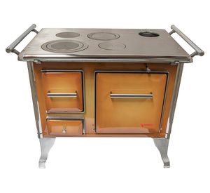 Cocina a leña Tradicional difumado 4 Quemadores 70x46x70 cm