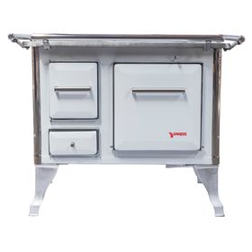 Cocina a leña Tradicional blanco 4 Quemadores 70x46x70 cm