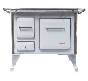 Cocina a leña Tradicional blanco 4 Quemadores 70x46x70 cm