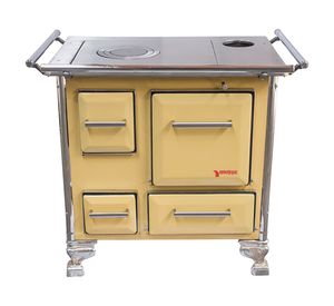 Cocina a leña amarillo 1 Quemador 80x56x80 cm