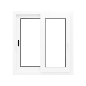 Ventana corredera 121x100 cm PVC alemán termopanel Blindex blanco
