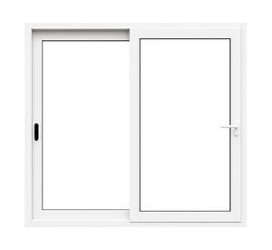 Ventana corredera PVC alemán termopanel Blindex 195x205 cm blanco