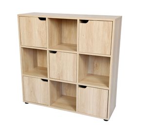 Estante Leo natural 5 puertas