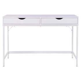 Escritorio Oregón blanco 2 cajones