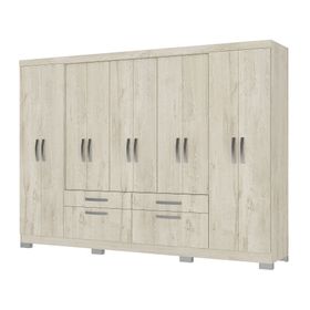 Clóset Viena crema 10 puertas 2 cajones 2 zapateras