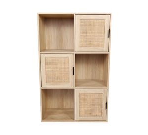 Estante Bali ratán 3 puertas 3 espacios
