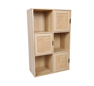 Estante Bali ratán 3 puertas 3 espacios