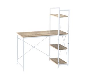 Centro trabajo Adel blanco/natural