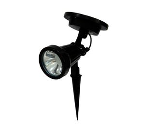 Estaca solar 0.5 W luz cálida Led negro