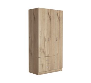 Clóset 3 puertas 2 cajones Austral duna/blanco 180.4x90x47 cm