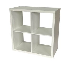 Estante Liam blanco 4 espacios 77x77x39 cm