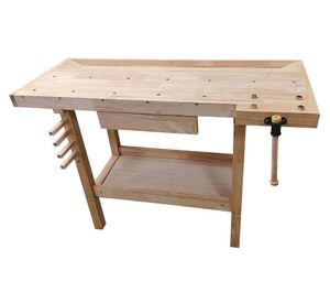 Banco trabajo madera 86x126x62 cm