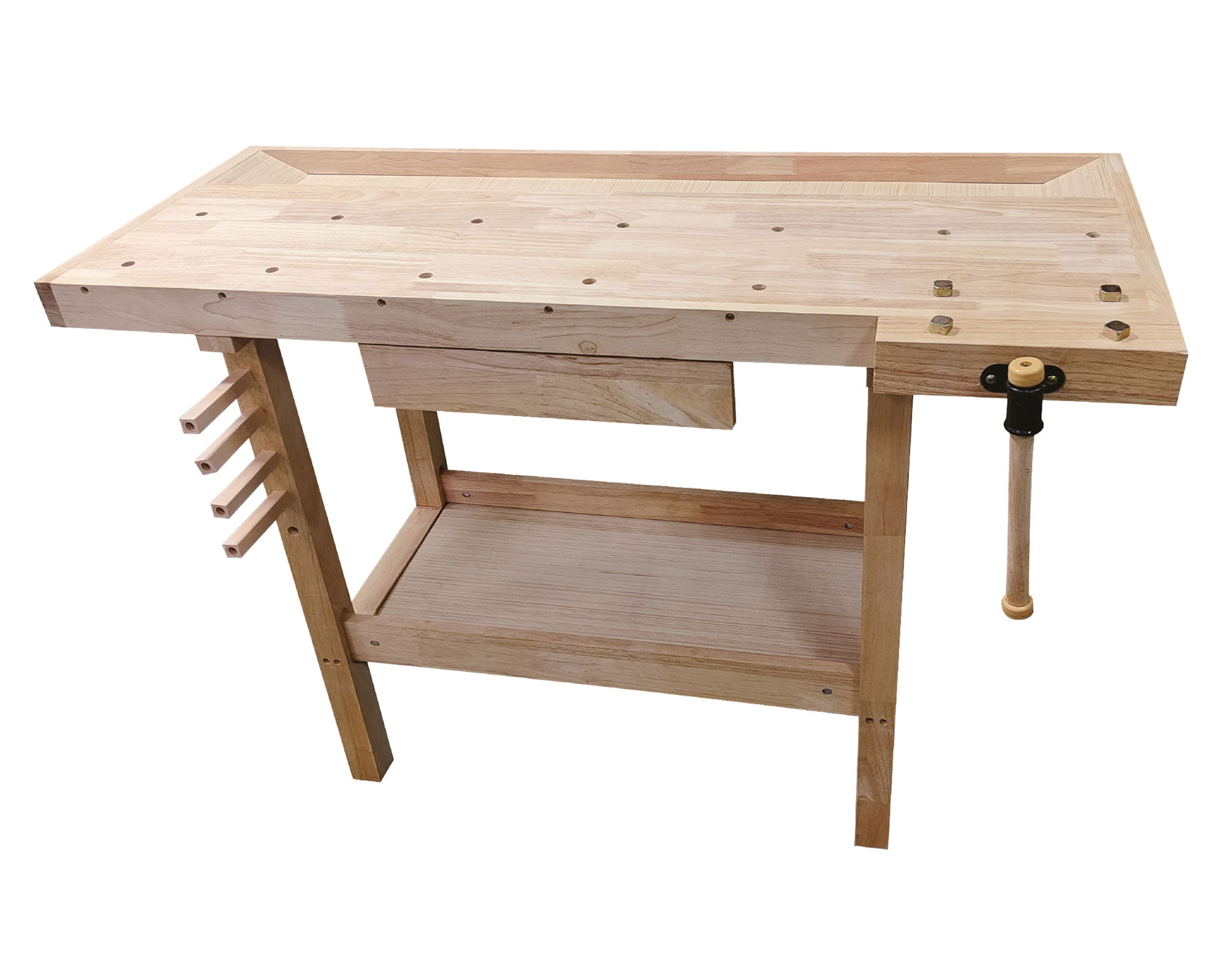 Banco trabajo madera 86x126x62 cm