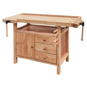 Banco trabajo madera Premium madera 86x126x62 cm