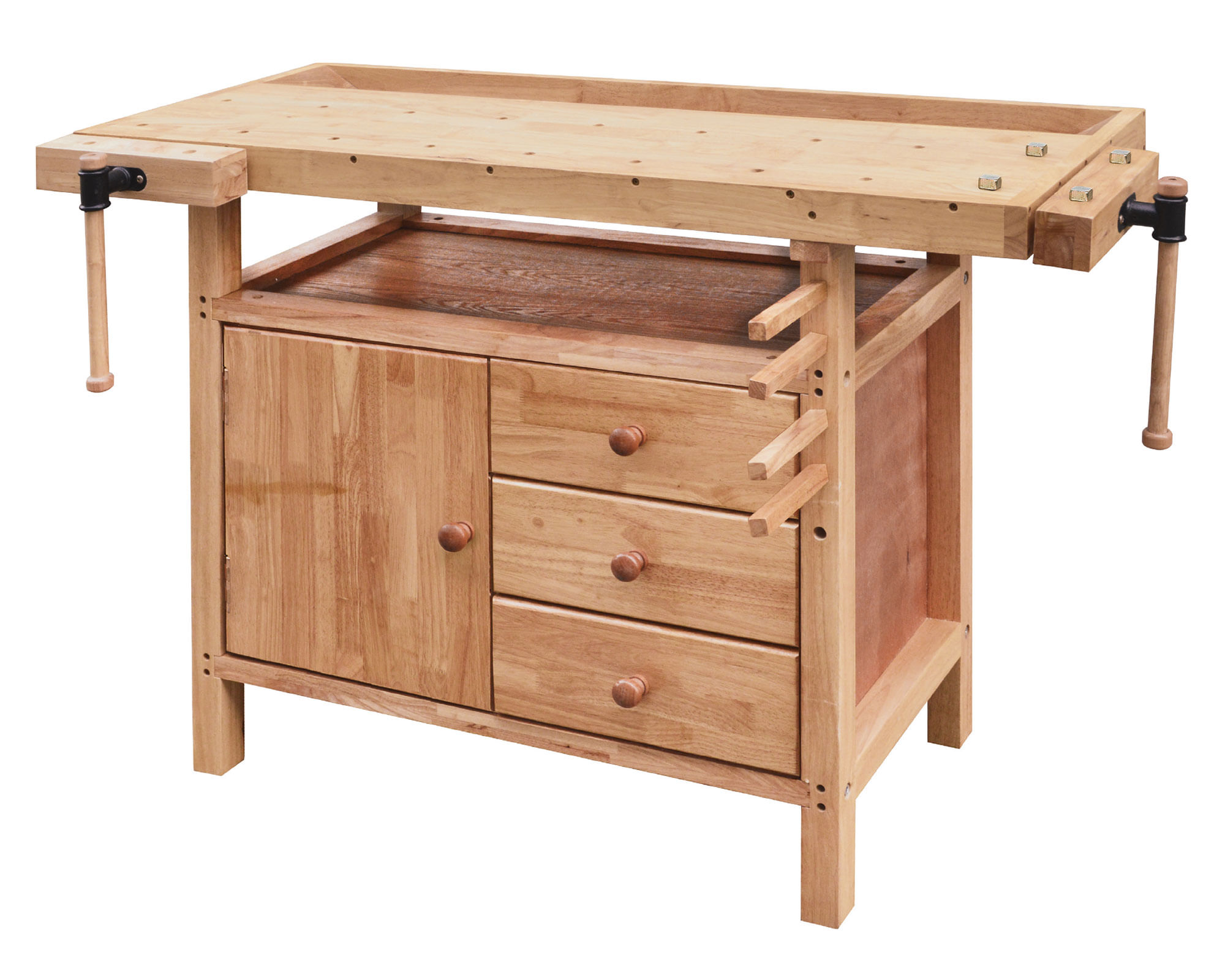 Banco trabajo madera Premium madera 86x126x62 cm