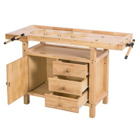 Banco trabajo madera Premium madera 86x126x62 cm