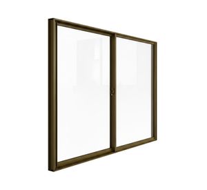 Ventana Línea 4000 aluminio titanio 150x150 cm