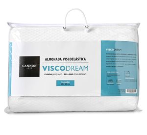 Almohada Viscodream poliuretano blanco 40x60 cm