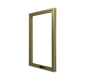 Ventana Línea 42 aluminio titanio 60x120 cm