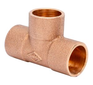 Tee bronce 1x1x3/4" SO-SO-SO