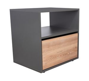 Velador Galanto 1 puerta plomo/Lenno