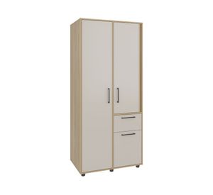 Clóset 3 puertas 1 cajón Vance fresno europeo/capri 180x80x52 cm