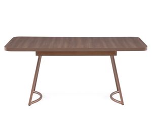 Comedor 6 sillas Roma canela/grafito 74.5x170x90 cm