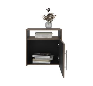 Velador Bigaf 1 puerta milan/wengué