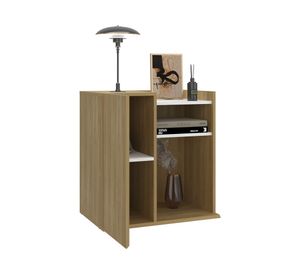 Velador Cairo 1 puerta fresno europeo/blanco