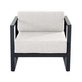 Sofá 1 cuerpo Montego OLE tela negro/beige