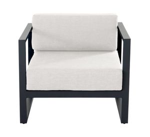 Sofá 1 cuerpo Montego OLE tela negro/beige