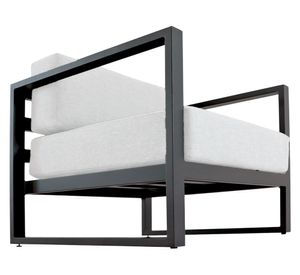 Sofá 1 cuerpo Montego OLE tela negro/beige