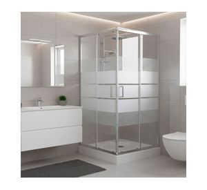 Shower door Recto Style blanco 90x90 cm