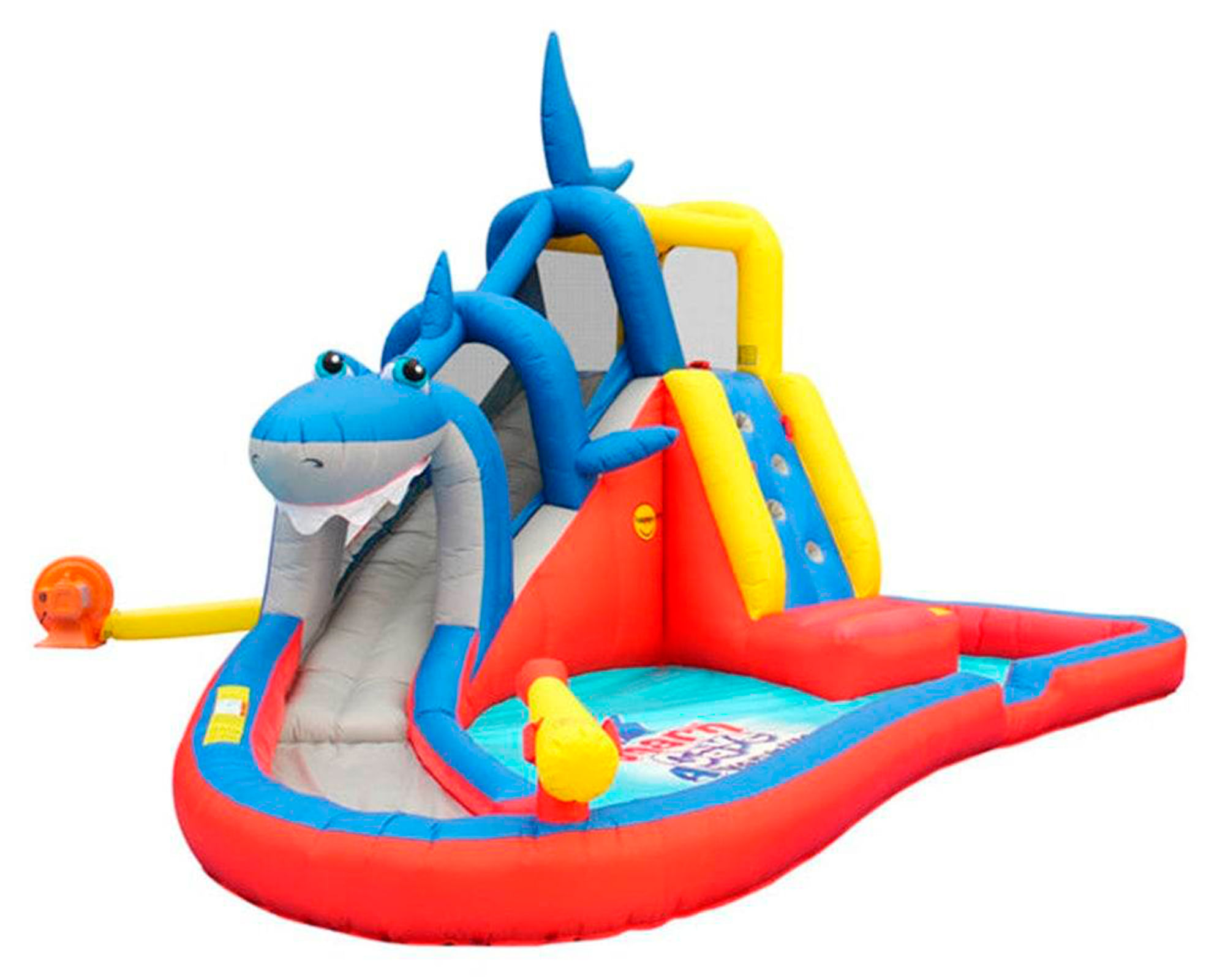 Blastzone Tobogán inflable Tiburón 3.24x5.2x3.9 m