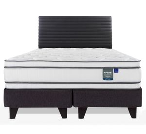 Cama Europea Majesty 2 plazas base dividida + respaldo Modern
