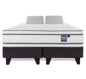 Cama Europea Majesty 2 plazas base dividida + 2 Almohadas