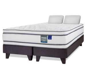 Cama Europea Majesty 2 plazas base dividida + 2 Almohadas