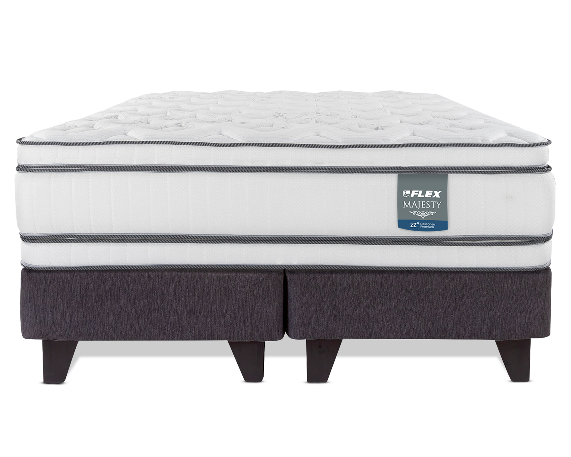 Flex Cama europea Majesty king base dividida
