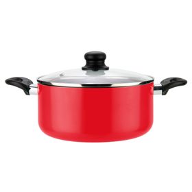 Batería cocina Gourmet rojo 6 Piezas