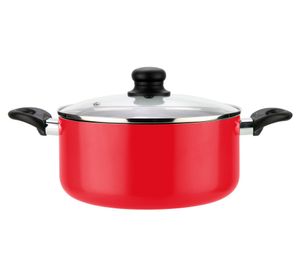 Batería cocina Gourmet rojo 6 Piezas