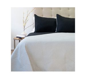 Quilt Bicolor Origins negro/gris claro King
