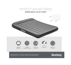 Colchón inflable eléctrico Queen 30x152x203 cm