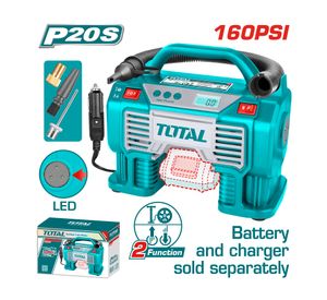 Compresor de aire inalámbrico auto Tacli 2002 20 V 160 PSI litio/ion